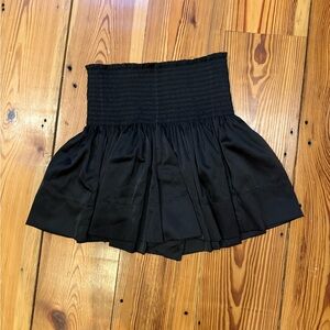 Natural Life Black Smocked Waist Daisy High Waist Silky Shorts Women’s Sz Small